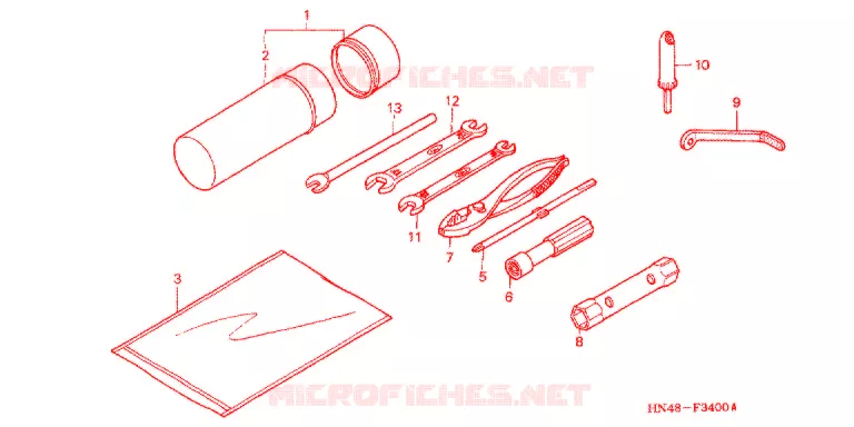 GEREEDSCHAP/ACCUVAK Honda ATV 350 FOURTRAX 2005  TRX350FM5