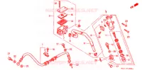 ACHTER REM HOOFD CILINDER voor Honda BIG ONE 1000 BLACK 1994