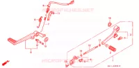 OPSTAP/KICKARM/ WISSEL PEDAAL voor Honda BIG ONE 1000 BLACK 1994