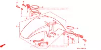 VOORSPATBORD voor Honda BIG ONE 1000 BLACK 1994