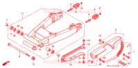 ZWAAI ARM/KETTINGKAST voor Honda BIG ONE 1000 BLACK 1994
