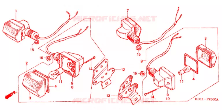 KNIPPERLICHT(2) Honda MOTO 125 CB 2001  CB125T1