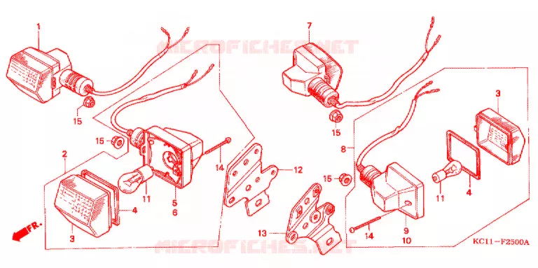 KNIPPERLICHT(2) Honda MOTO 125 CB 1992  CB125TM