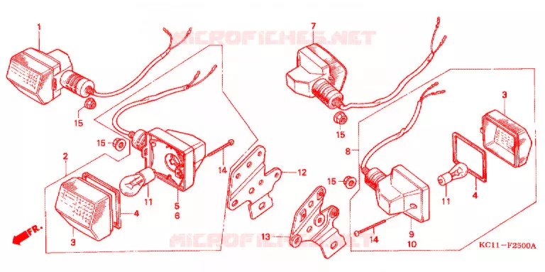 KNIPPERLICHT(2) Honda MOTO 125 CB 1992  CB125TM_DS