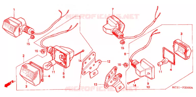 KNIPPERLICHT(2) Honda MOTO 125 CB 1994  CB125TP