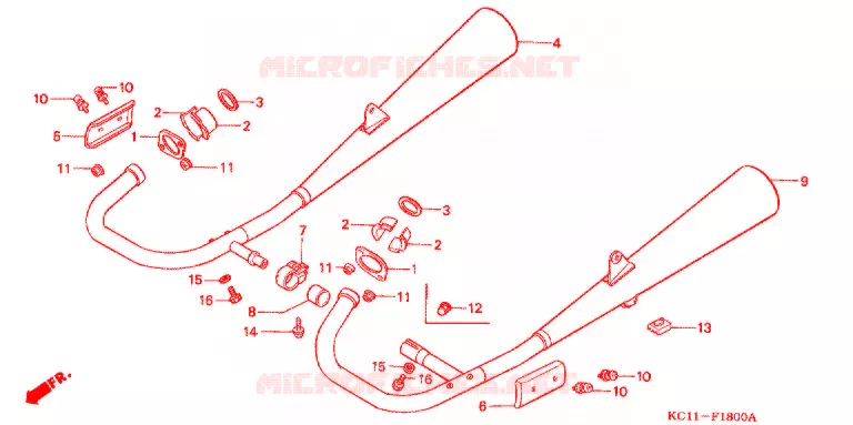 UITLAATDEMPER(2) Honda MOTO 125 CB 1996  CB125TP_DS