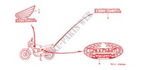 EMBLEEM/STREEP (4) voor Honda CB 125 T 2000