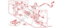 ACHTER REMKLAUW voor Honda CB 1300 SUPER BOL DOR ABS LIMITED EDITION 2006
