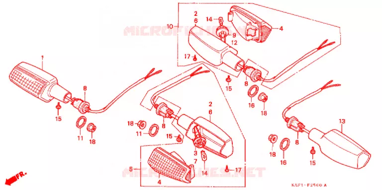 KNIPPERLICHT(2) Honda MOTO 400 CB 1990  CB400FL_II