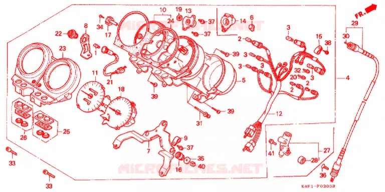COMBINATIEMETER Honda MOTO 400 CB 1991  CB400FM