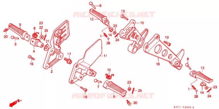 OPSTAP/KICKARM/ WISSEL PEDAAL Honda MOTO 400 CB 1991  CB400FM