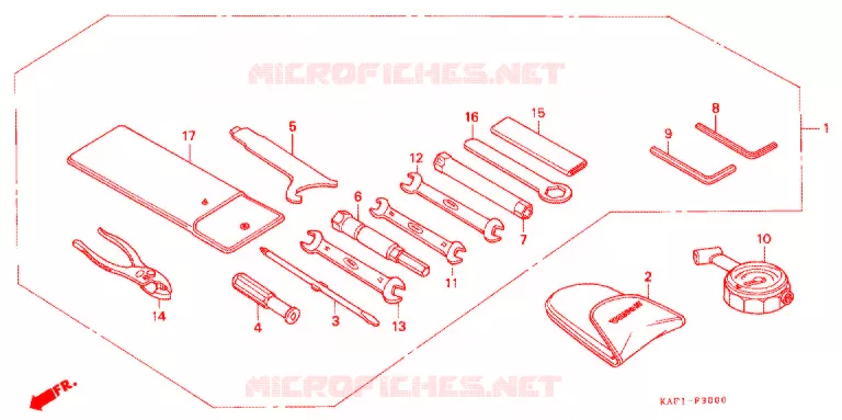 GEREEDSCHAP/ACCUVAK Honda MOTO 400 CB 1991  CB400FM_II