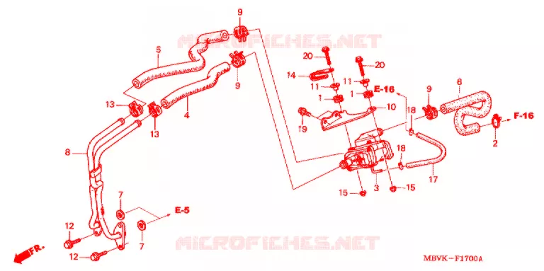 LUCHTZUIGKLEP Honda MOTO 400 CB 2008  CB400SS8