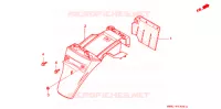 ACHTER STROOMLIJNKAP voor Honda BROAD 50 TYPE 3 1995