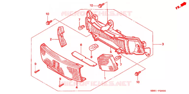 ACHTER COMBINATIE LICHT Honda MOTO 90 BROAD 1995  SCX90S