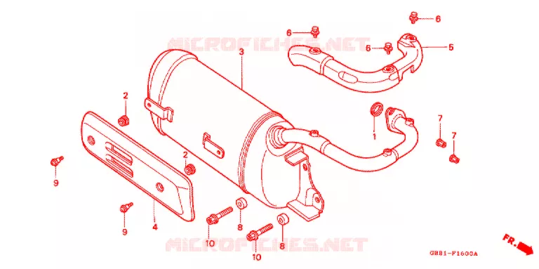 UITLAATDEMPER(2) Honda MOTO 90 BROAD 1995  SCX90S