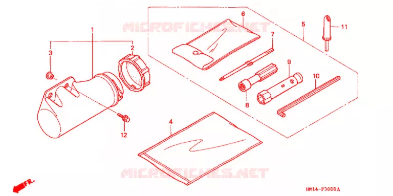 GEREEDSCHAP/ACCUVAK Honda ATV 400 FOURTRAX 2006  TRX400EX6