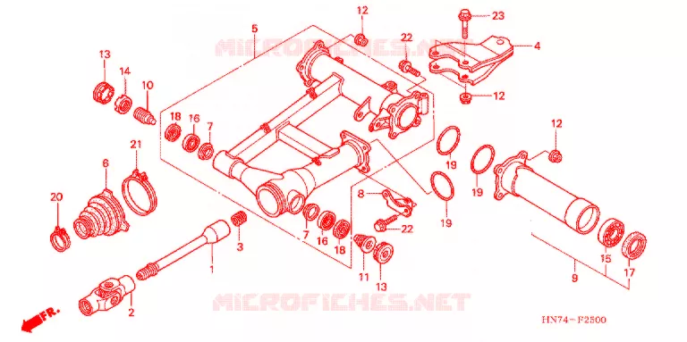 OPSTAP/KICKARM/ WISSEL PEDAAL Honda ATV 400 FOURTRAX 2006  TRX400FA6