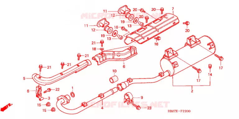 UITLAATDEMPER(2) Honda ATV 400 FOURTRAX 2003  TRX400FW3