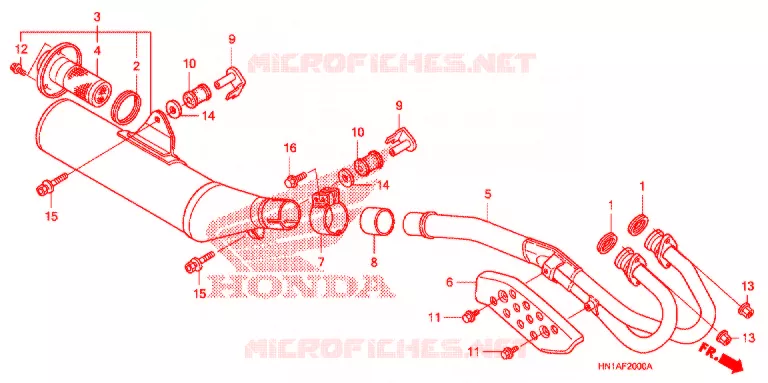 UITLAATDEMPER(2) Honda ATV 400 FOURTRAX 2011  TRX400X9