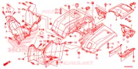 ACHTER STROOMLIJNKAP voor Honda FOURTRAX 420 RANCHER 4X4 DCT EPS CAMO 2016