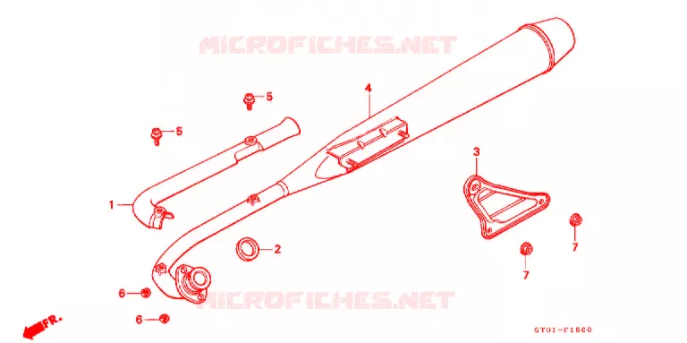 UITLAATDEMPER(2) Honda MOTO 90 CUB 1992  C90CMN