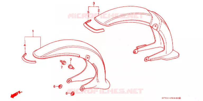 VOORSPATBORD Honda MOTO 90 CUB 1994  C90CMP