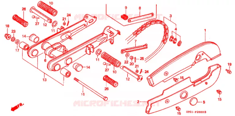 ZWAAI-ARM/KETTINGKAST Honda MOTO 90 CUB 1994  C90CMP