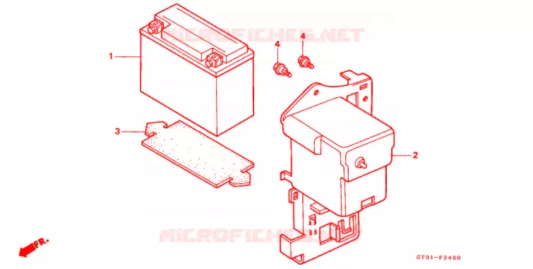 GEREEDSCHAP/ACCUVAK Honda MOTO 90 CUB 1993  C90DP