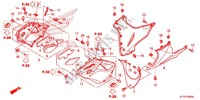 VOOR PANEEL/ONDER AFDEKKING (CBR125RW'07,'08,'09,'10) voor Honda CBR 125 2008