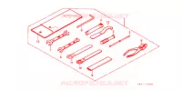 GEREEDSCHAP/ACCUVAK voor Honda CBX 125 1987