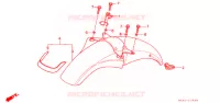 VOORSPATBORD (CBX125F) voor Honda CBX 125 1987