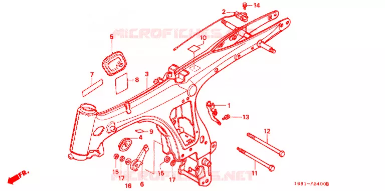 FRAME CHASSIS Honda MOTO 90 CD 1986  CD90A