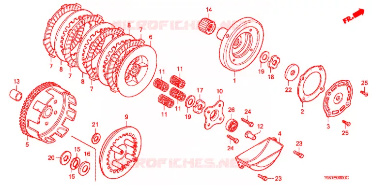START KOPPELING  Honda MOTO 90 CD 1989  CD90H
