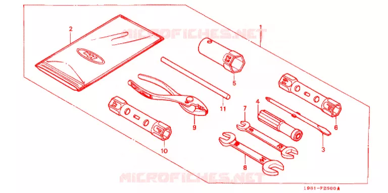GEREEDSCHAP/ACCUVAK Honda MOTO 90 CD 1996  CD90S