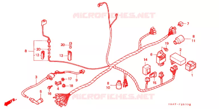 BEDRADINGSBUNDEL/ONTSTEKINGSSPOEL Honda MOTO 90 CD 1997  CD90ST