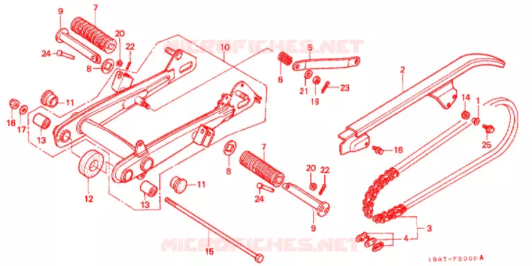 ZWAAI-ARM/KETTINGKAST Honda MOTO 90 CD 1999  CD90SW