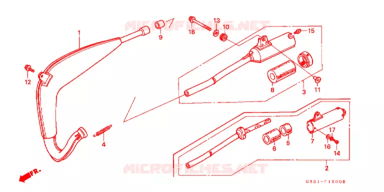 EXPANSIE KAMER Honda MOTO 80 CR 1991  CR80RM