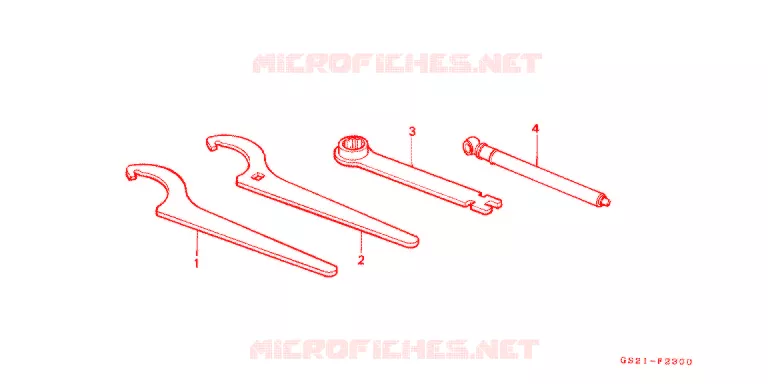 GEREEDSCHAP/ACCUVAK Honda MOTO 80 CR 1991  CR80RM