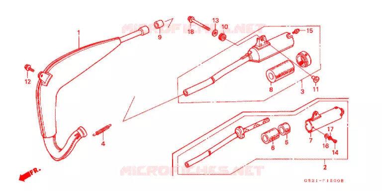 EXPANSIE KAMER Honda MOTO 80 CR 1992  CR80RN