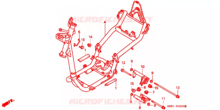 FRAME CHASSIS Honda SCOOTER 90 CABINA 1995  SCX90R