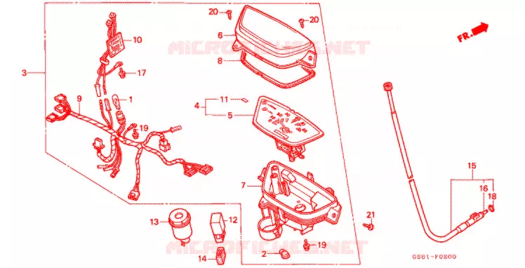 COMBINATIEMETER Honda SCOOTER 50 other-models 1993  SY50MP