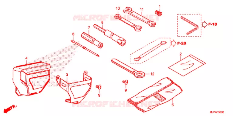 GEREEDSCHAP/ACCUVAK Honda MOTO 1000 AFRICA-TWIN 2017  CRF1000AH
