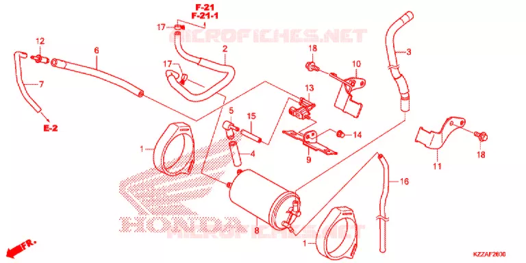 KOOLSTOFBUS Honda MOTO 250 CRF 2017  CRF250LH