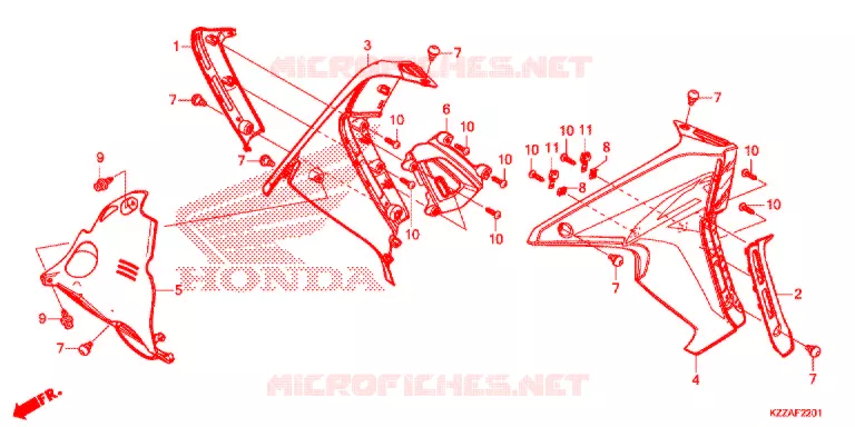 RADIATOR VERSTIJVING (CRF250RL/RLA) Honda MOTO 250 CRF 2017  CRF250RLAH