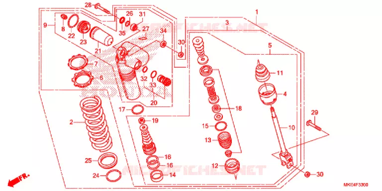 ACHTER KUSSEN(2) Honda MOTO 450 CRF 2018  CRF450RXH