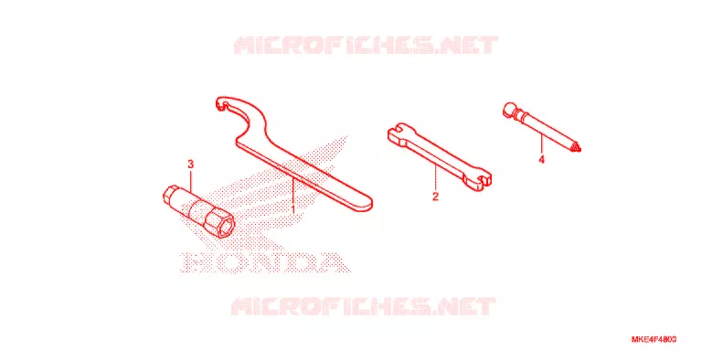 GEREEDSCHAP/ACCUVAK Honda MOTO 450 CRF 2018  CRF450RXH
