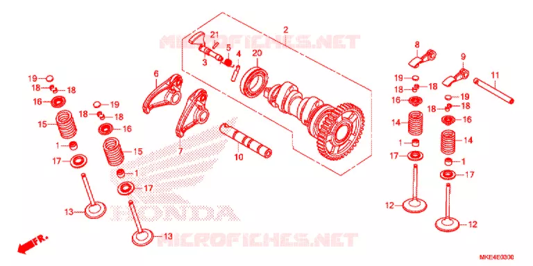 NOKKENAS/KLEP Honda MOTO 450 CRF 2017  CRF450RXH