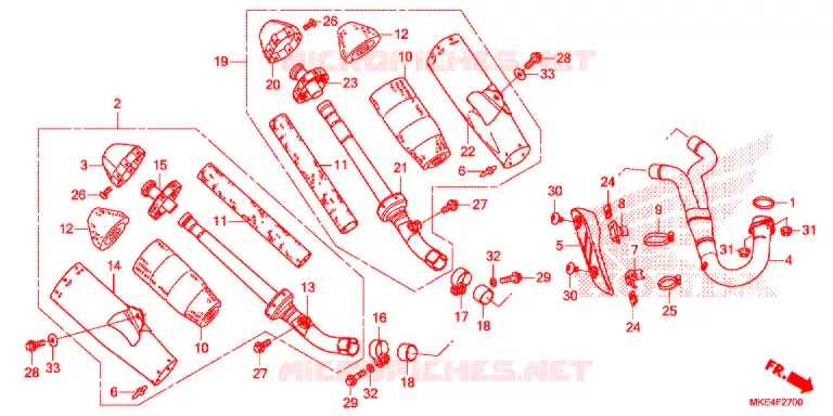 UITLAATDEMPER(2) Honda MOTO 450 CRF 2018  CRF450RXH