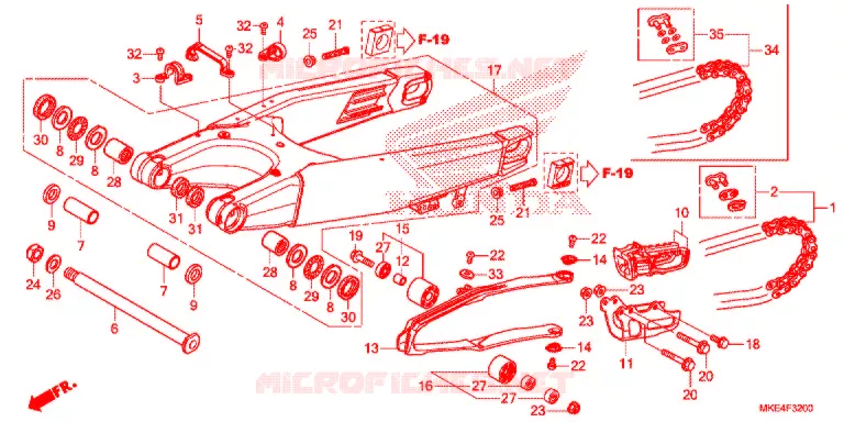 ZWAAI-ARM/KETTINGKAST Honda MOTO 450 CRF 2018  CRF450RXH